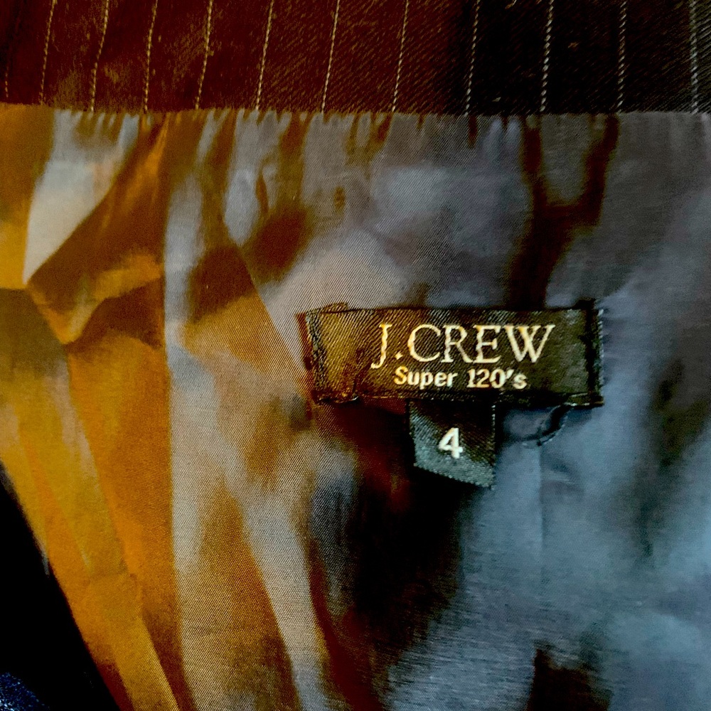 J crew pinstripe professional dress SS 4